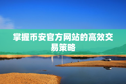 掌握币安官方网站的高效交易策略